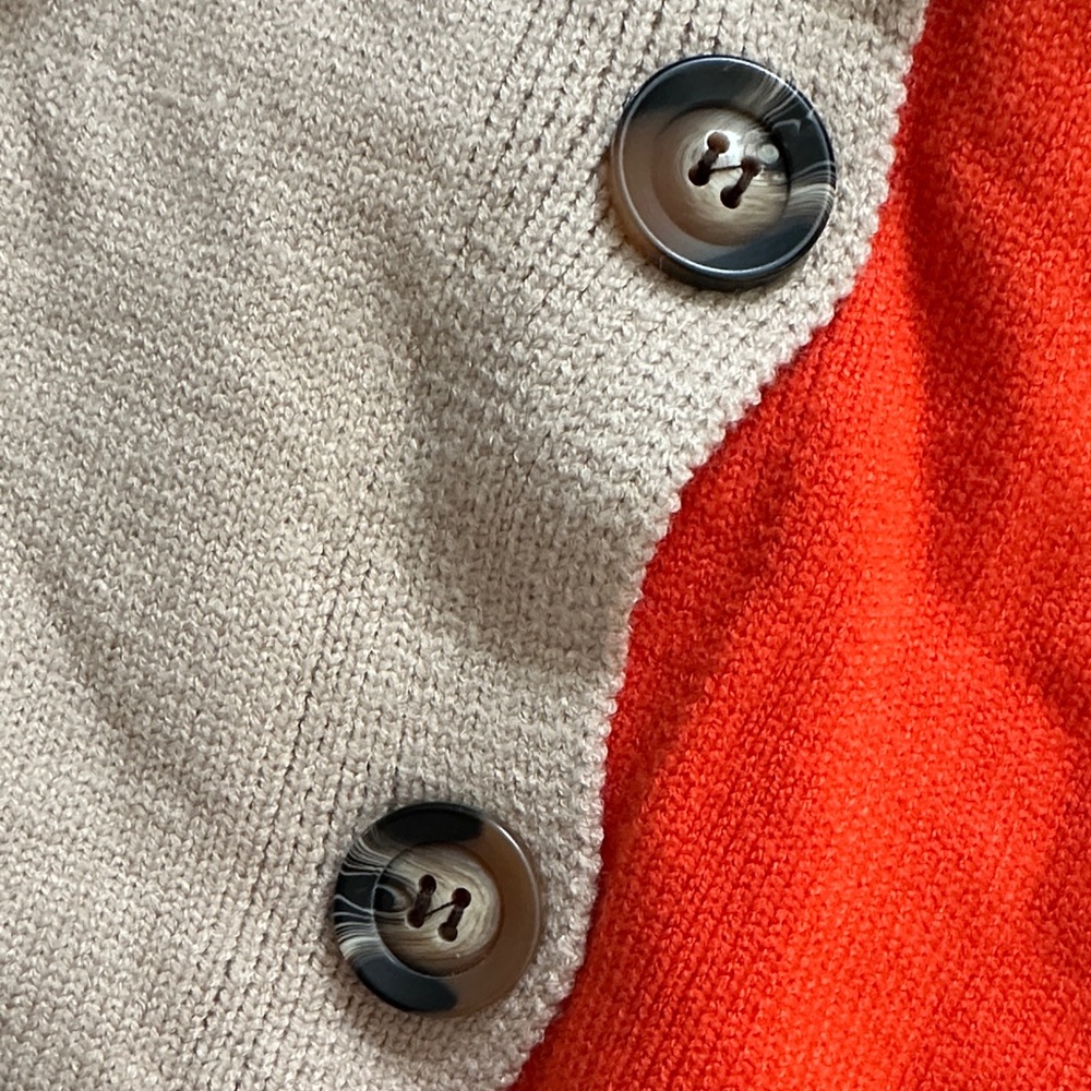 Two-Tone Button Cardigan - Picture 3 of 3